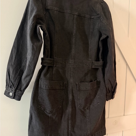 NWT Madewell Black Denim Mini Dress - Picture 4 of 4